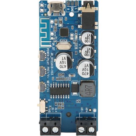 Bluetooth 5.0 Stereo-2-Kanal-Verstärker – Verstärkerplatine mit Hochleistungs-Sprachempfänger (1/3)