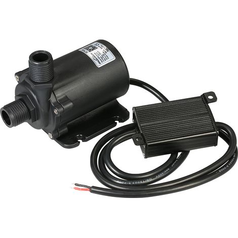 Pompe à eau sans balais Bluefish DC12V 45,6W 1200L/h, hauteur de refoulement 8m, avec contrôleur externe, étanche et submersible, pour aquarium, bassin, fontaine de table, étang et systèmes hydroponiq (1/5)