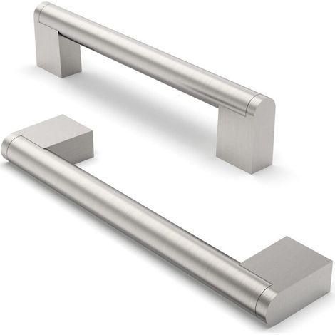 maniglie per mobili, interasse fori 160 mm, maniglie per mobili in acciaio inossidabile, maniglie per armadi, maniglia per armadi in nichel spazzolato (1/5)