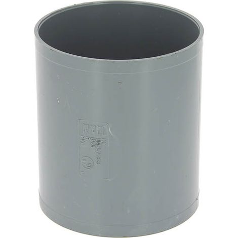 Adequa – Raccord d'évacuation PVC femelle-femelle Ø125 – Coulisse pour chantiers humides – Installation facile – Résistant aux produits chimiques