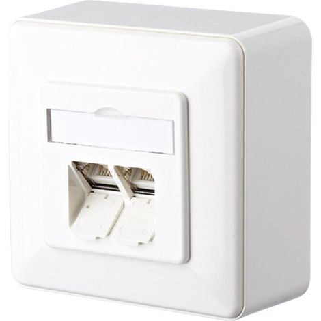 Metz Connect E-DAT C6A 2 Port AP reinweiß 130C380002-I (1/5)