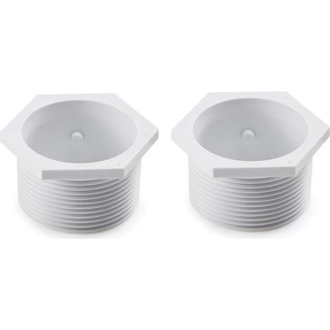 6-500-00 Lot de 2 raccords muraux universels pour nettoyeurs de piscine (UWF) - Pièce de rechange exacte pour les nettoyeurs de piscine Polaris 480, 380, 360, 280, 180, 165, 65 et Turtle (1/4)