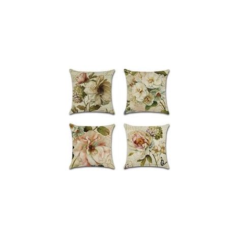 FLITI Waterproof Cushion Covers 45x45cm Set of 4 Floral Outdoor Garden Patio (1/5)