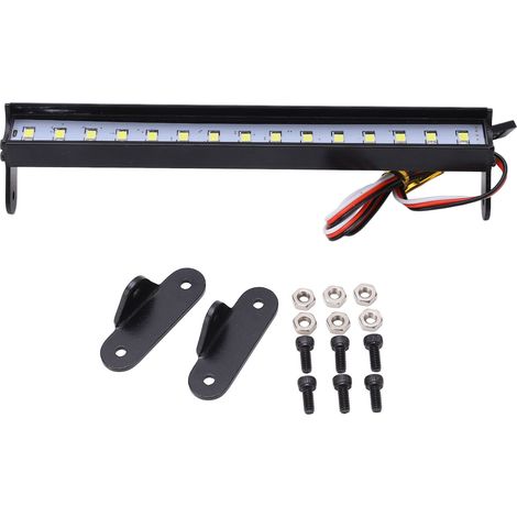 1/10 Universal-Dachlichtleiste in Weiß für RC-Crawler mit 15 LEDs und Montagehalterungen (1/5)