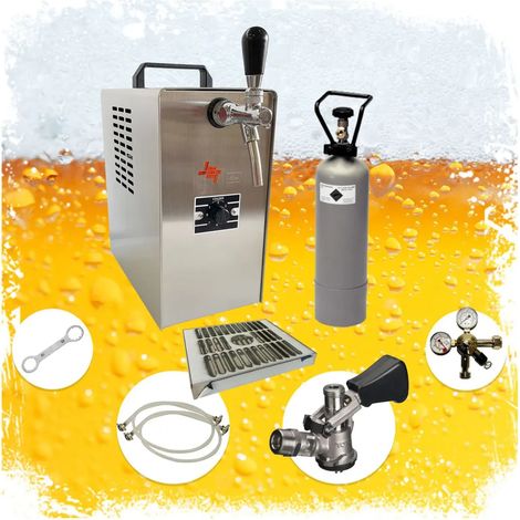 Ensemble complet Tireuse a biere - JET 30 machine a biere, pompe a biere 1 ligne, 35 litres/h, professionnelle, KEG: Set tous de tete de fut (1/5)