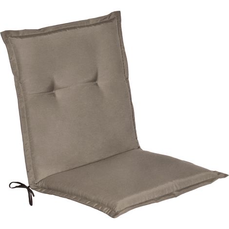 Coussin pour chaise de jardin à dossier bas Loft NL, 100 x 50 x 6 cm, taupe