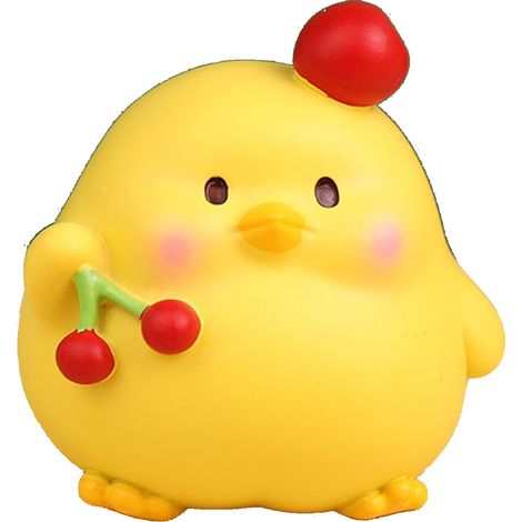 décorative de poussin de dessin animé en résine mignonne (1/5)