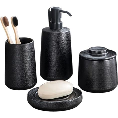 Set Badezimmerartikel Waschlotionflasche Mundbecher