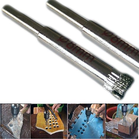 Trade Shop - Punta De Taladro De Diamante Para Azulejos Porcelánico Mármol Cerámico ø 8mm - (1/2)