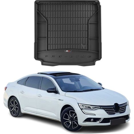 Tapis de Coffre 3D TPE Premium Compatible avec Renault Talisman Grandtour 2015-2022 Bac de Protection de Coffre Intérieur antidérapant Revêtement de Coffre Bords Hauts pour Voiture Noir (1/5)