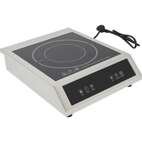 Senderpick – Plaque de cuisson à induction 3500W – Acier inoxydable – Dimensions 35x28cm – Écran numérique haute résolution – Sécurité enfants - 200-3500W