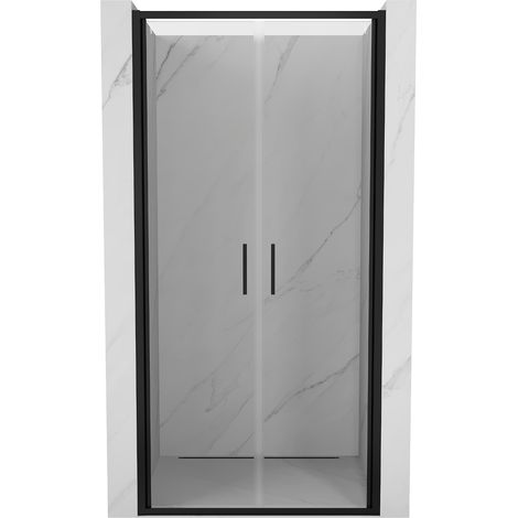 Mexen Exo portes de douche doubles battantes 110 cm, transparentes, noires - 814-110-000-70-00 (1/3)
