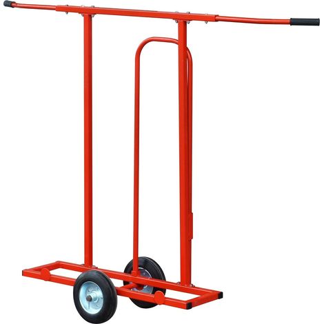 [JAMAIS UTILISÉ] Chariot porte plaque et panneau Outifrance à 2 roues increvables charge 200kg support 80x18cm 2 poignées