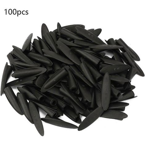 100 Stück 9,5 mm Holzdübel für Taschenlochbohrlehre, Zubehör für Holzbearbeitungswerkzeuge (schwarz)