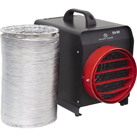 Sealey DEH5001 Industrial Fan Heater with Ducting 5kW