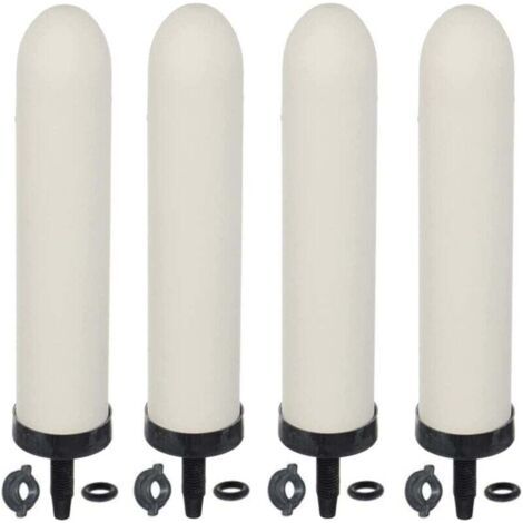 Green Mobility-4er-Pack Ersatz-Keramik-Wasserfilter für Wasserfiltersystem (1/4)