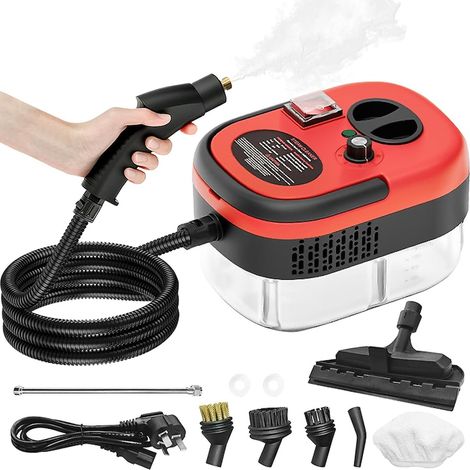 Nettoyeur vapeur, 2500 W, réservoir de 1200 ml, 3 bars, avec fonction de chauffage, accessoires inclus, 6 réglages de vapeur (1/5)