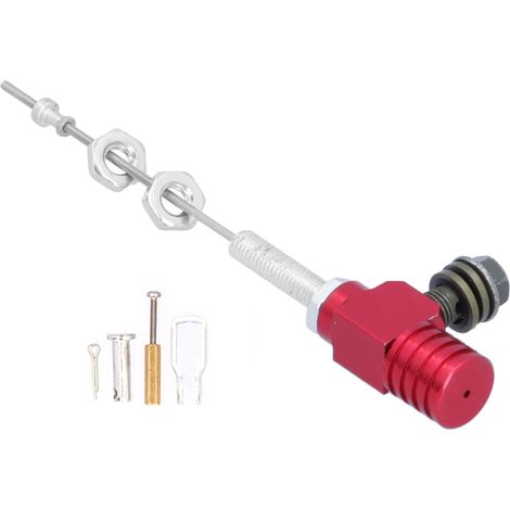 Maître-cylindre d'embrayage hydraulique M10x1,25 mm en alliage d'aluminium, modification pour moto, quad et moto tout-terrain, rouge (1/5)