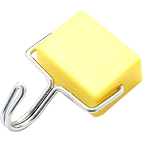 Pack Multipurpose Magnetic Hooks for Kitchen, Waterproof Magnetic Key Hooks, for Kitchen, Key Hooks, Coat, Fridge and Doors (Yellow) (1/5)
