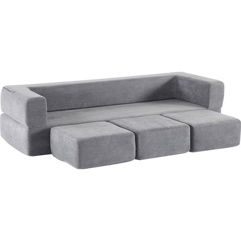 Canapé convertible au design moderne. Conforme aux exigences des salles de séjour. Style intemporel. Noir. (1/5)