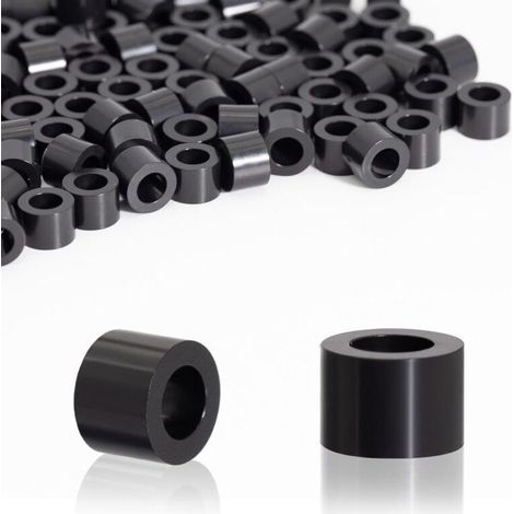 100 Pièces Rondelles d'espacement Rondes en ABS Entretoises plastique isolantes Rondelle plastique M4 pour vis M4 7 x 5 mm pour circuit imprimé Isolation électrique (1/5)