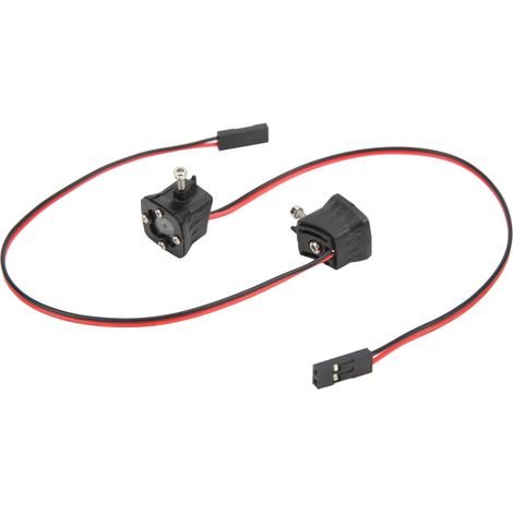 Paar quadratische LED-Scheinwerfer für 1/10 RC-Cars, Projektoren für Modellbausätze und DIY-Projekte (1/5)