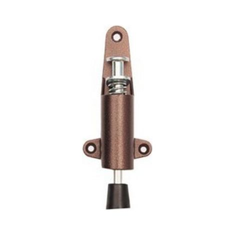 Arret de porte a' pe'dale Art.145 hauteur 12 cm course maximale 25 mm en aluminium peint finition bronze