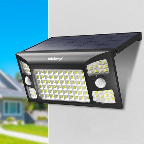 Solar Light 4000mAh 1300LM 3 Modes Dual Sensor Waterproof IP65 High Brightness Outdoor Solar Lighting, 3 Bright Modes, 4000mAh Battery Suitable for Garden, Garage and Driveway (1/5)