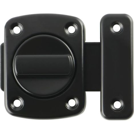 Verrou de sécurité pour fenêtres, couleur noire, pour armoires et jardins, pour installation domestique et usage quotidien.-AquaForge (1/5)