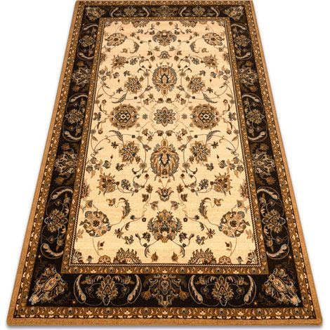Wool carpet POLONIA TARI snuff beige 135x200 cm