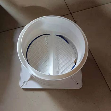 Clapet anti-retour à double ouverture, dispositif anti-retour des fumées, accessoires pour hotte de cuisine anti-odeurs (1/4)