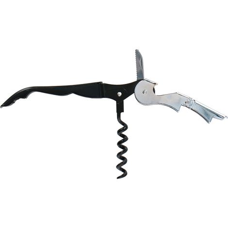 Cavatappi da cameriere sommelier in acciaio inossidabile/ABS 12 cm (1/2)