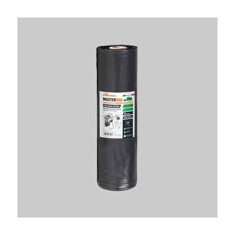 SACCHI PER NETTEZZA URBANA NERI CON ANIMA INTERNA 90x120 cm (20 pz/rt) - Spess. 50 micron - 6 rotolo