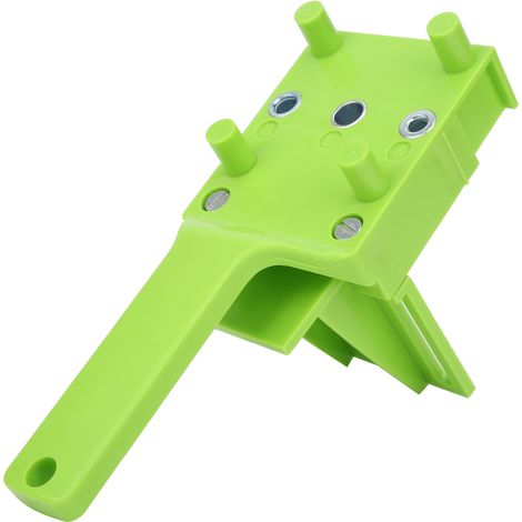 Gabarit de perçage d'angle droit pour assemblage bois, outil de précision menuiserie, guide pour chevilles, idéal bricolage et projets DIY. (1/5)