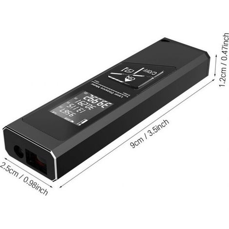 Télémètre laser à affichage numérique de 60 mètres, niveau infrarouge, règle, outil de rénovation, règle de mesure infrarouge, mesure de surface et de volume de haute précision. (1/4)
