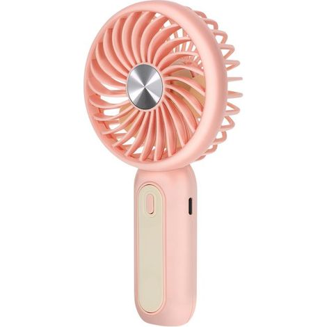 Ventilateur Portable - LINQ - Rose - Silencieux - 3 Vitesses - Autonomie 3h (1/5)