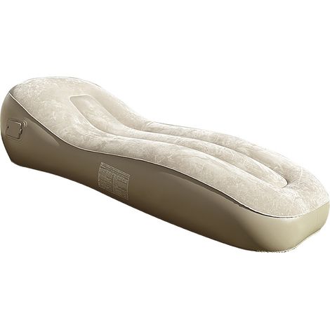 Canapé-lit gonflable une place, portable et pliable, avec pompe et sac de rangement, idéal pour le camping en plein air. (1/2)