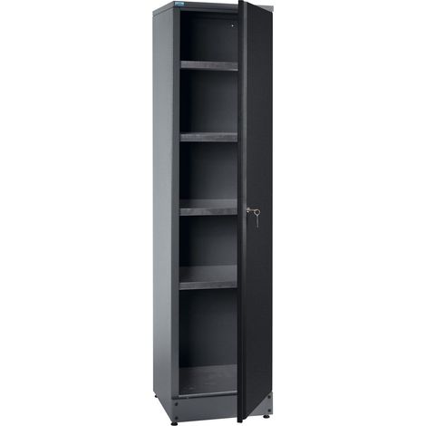 Kupper – Armoire d'atelier haute 70399 – 180 x 45 x 45,5 cm – 4 étagères réglables 75 kg chacune – Structure en tôle d'acier durable (1/2)