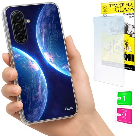 Custodia per Samsung Galaxy A17 5G, cover fotografica, cover posteriore + vetro 9H (1/5)