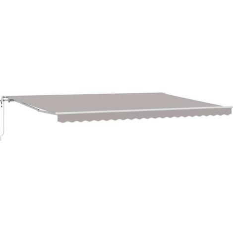 Store banne électrique rétractable, gris clair, 500 x 300 cm (1/5)