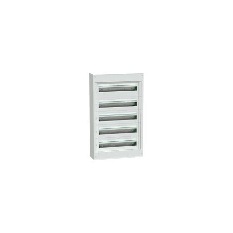 PrismaSeT S - coffret saillie plastique & métal 5 rangées 24 modules - LVSST524