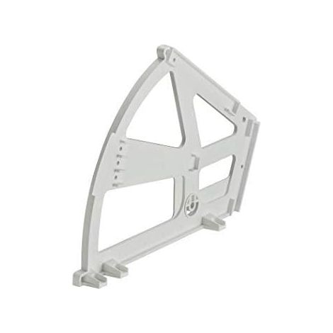 Ferrure inclinable armoires à chaussures Étagère chaussures 2 compartiments Raccord tournant plastique blanc Charnière de meuble - mécanisme de fermeture tiroirs portes - 1 pièce (1/5)