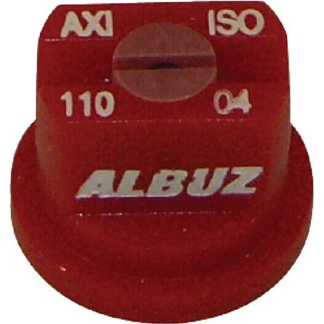 Tobera est谩ndar doble chorro plano AXI 110掳 04 rojo cer谩mica Albuz ALBUZ AXI11004