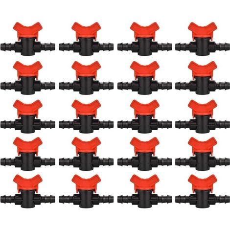 Pack of 20 Irrigation Switch Valve, 16mm Drip Irrigation Tap, 16mm Valve (1/5)