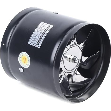 Ventilatore a tubo assiale, ventilatore a canale in metallo, ventola di scarico, 150 mm, 500 m³/h, per cucina, soggiorno, fabbrica hotel (1/5)