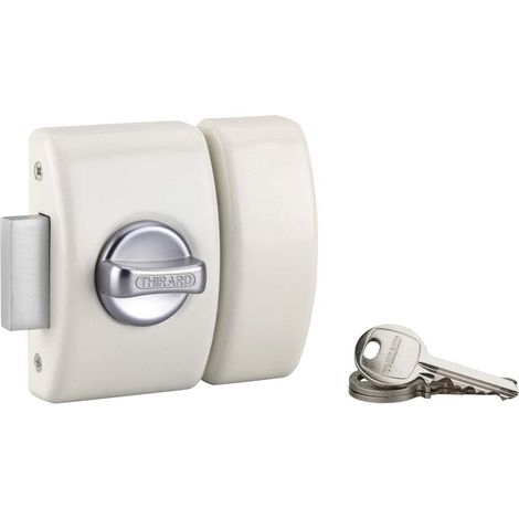 Cilindro DESIGN a 5 perni, 40 mm, bianco, 3 chiavi – THIRARD