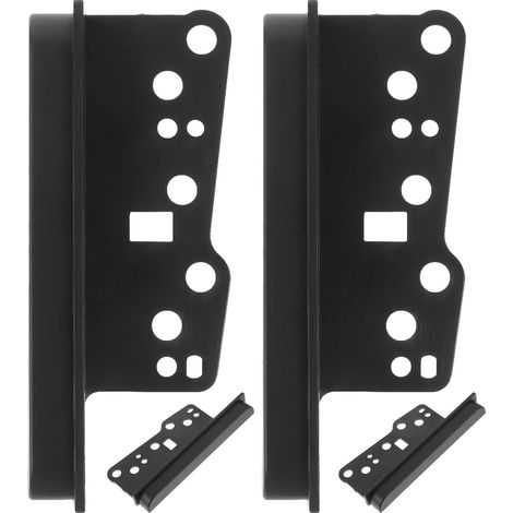 4pièces Kit Cadre de Montage Autoradio Voiture Garniture de Tableau de Bord PP Installation Précise sans Jeu Compatible Double Din Accessoire Remplacement Dash Stereo Bezel (1/5)