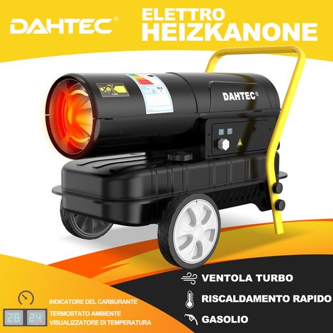 Riscaldatore Diesel ad Alta Resa Termica 30 kW - Termoventilatore Industriale - Superficie Riscaldabile: 320-420 m² - Per Officine, Cantieri, Applicazioni Agricole [Classe di efficienza energetica A] (1/5)