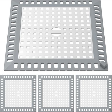 Filtre anti-obstruction pour siphon de sol de salle de bain en acier inoxydable 304 (1/5)