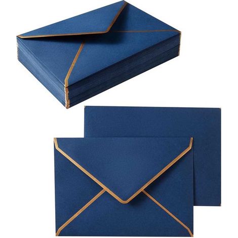 50 sobres,13,5 x 18,5 cm,Sobres de papel de alta calidad,Ideales para invitaciones,graduaciones y otras ocasiones (1/5)